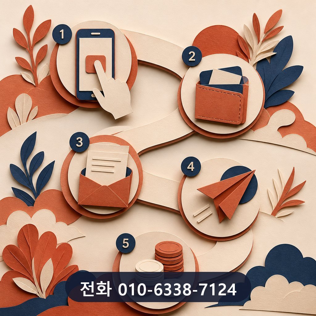 천안 카드깡 진행 절차 이미지